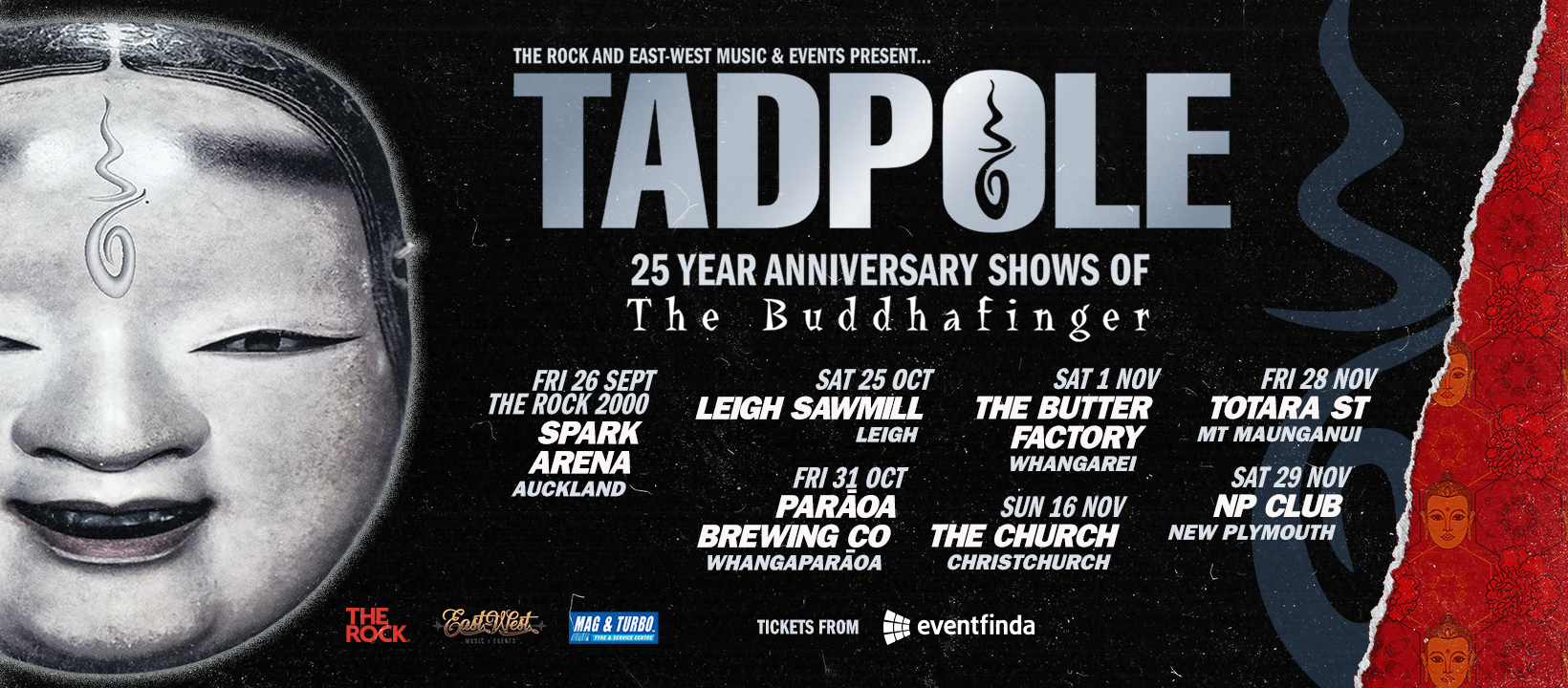 25th Anniversary Show of "The Buddhafinger" @ the Leigh Sawmill Cafe