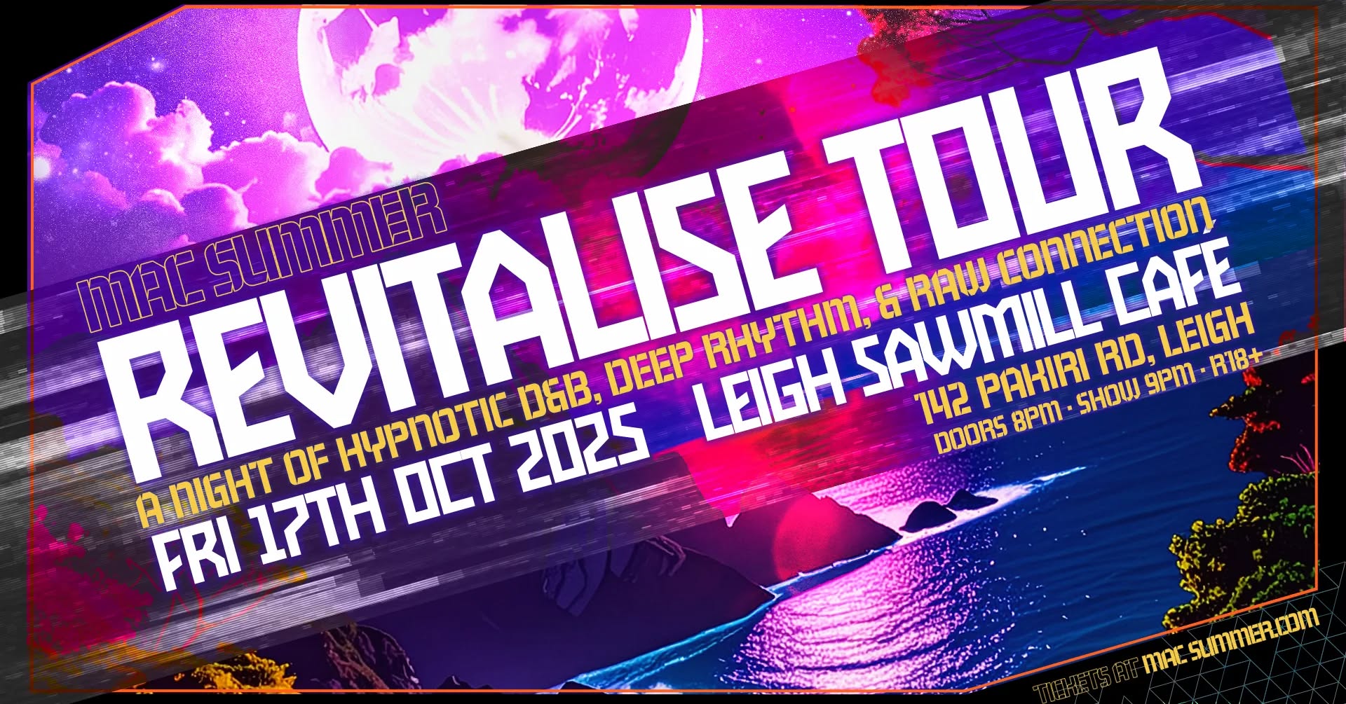 Revitalise Tour – Mac Summer Live @ Leigh Sawmill Cafe