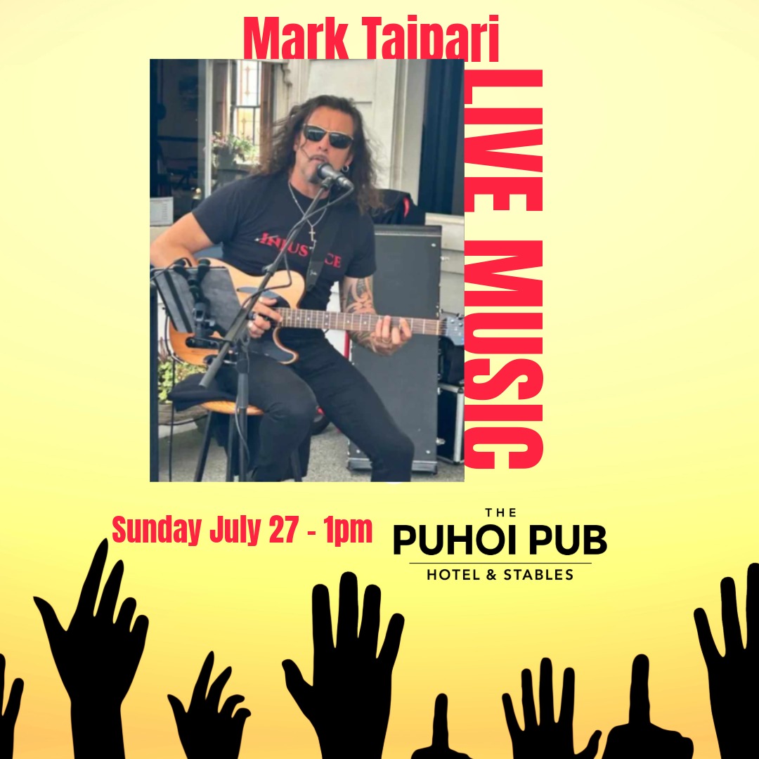 Mark Taipari @ The Puhoi Pub This Sunday!