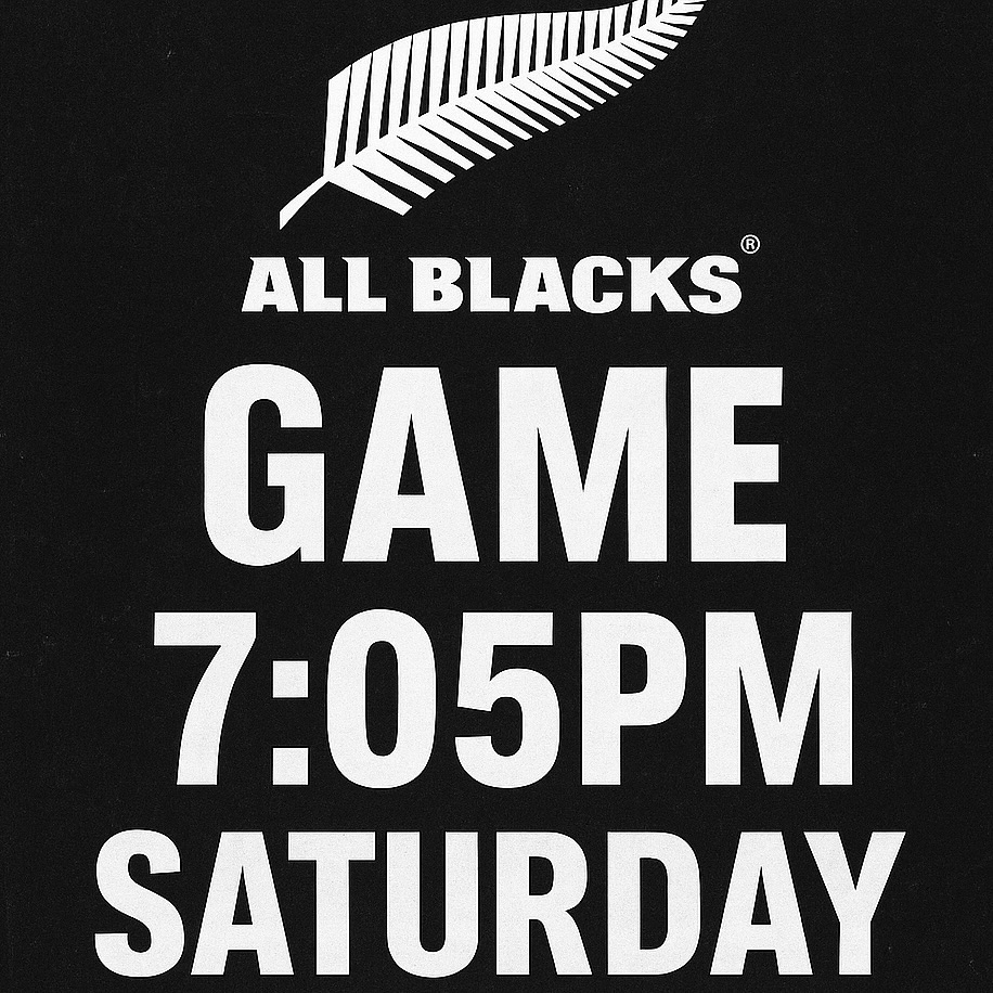 All Blacks Game This Saturday @ The Mangawhai Tavern 