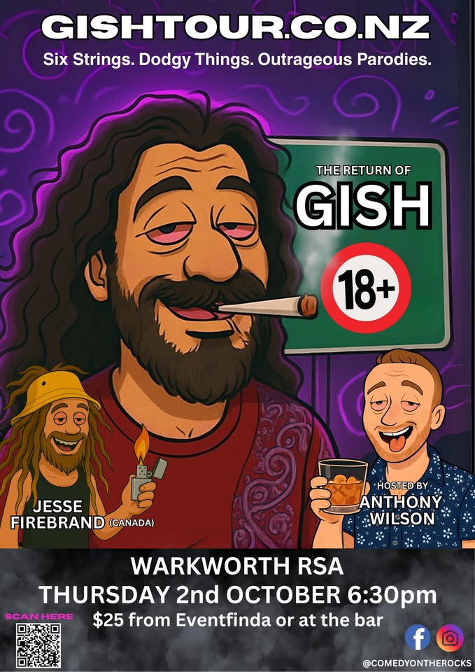 GISH: Live @ The Warkworth RSA This October!