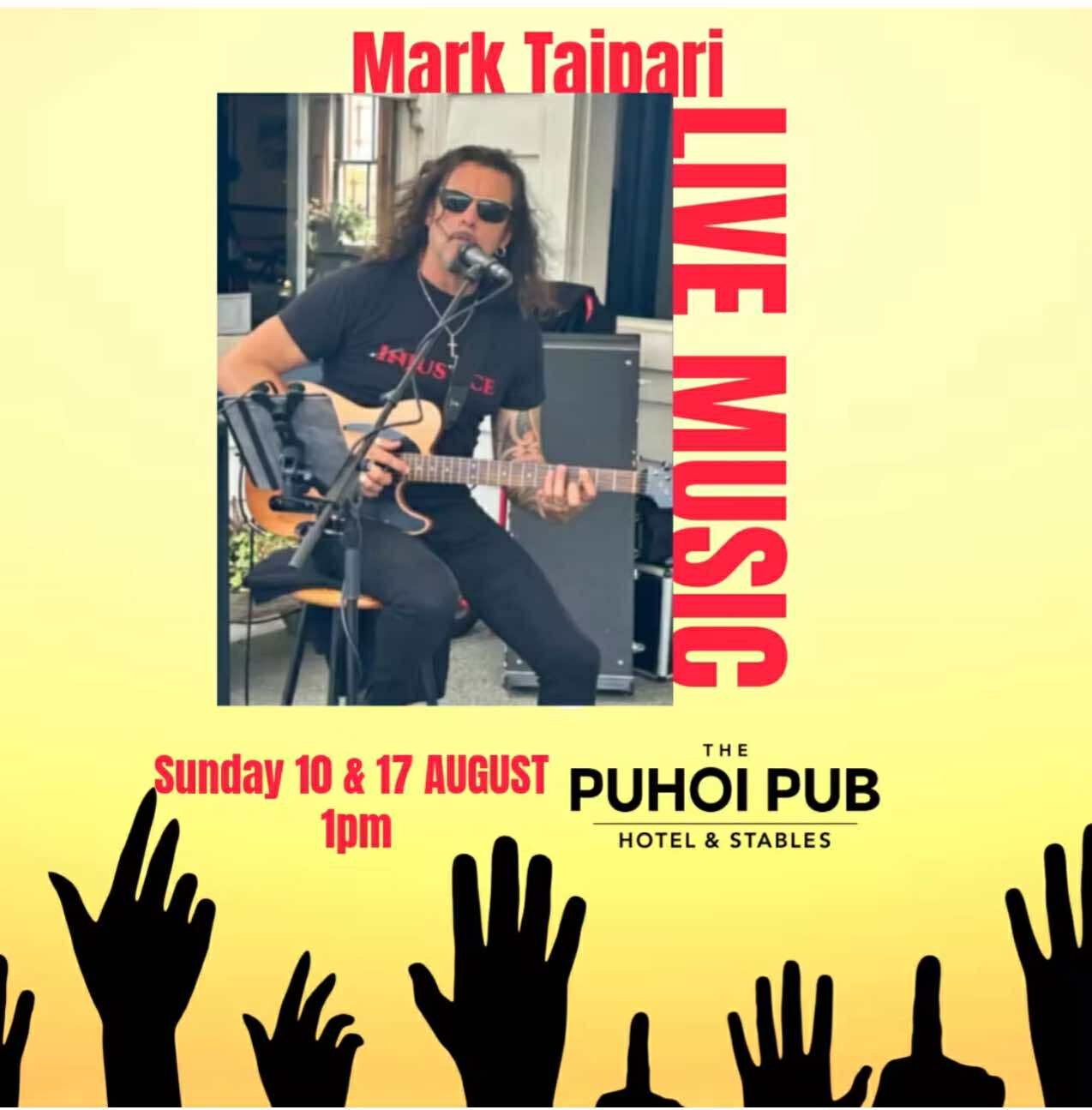 Mark Taipari Live at The Puhoi Pub Hotel & Stables This Sunday!