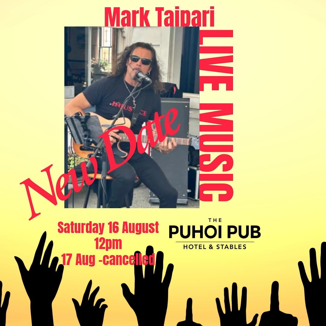 Mark Taipari Live at The Puhoi Pub Hotel & Stables - THIS SATURDAY!!