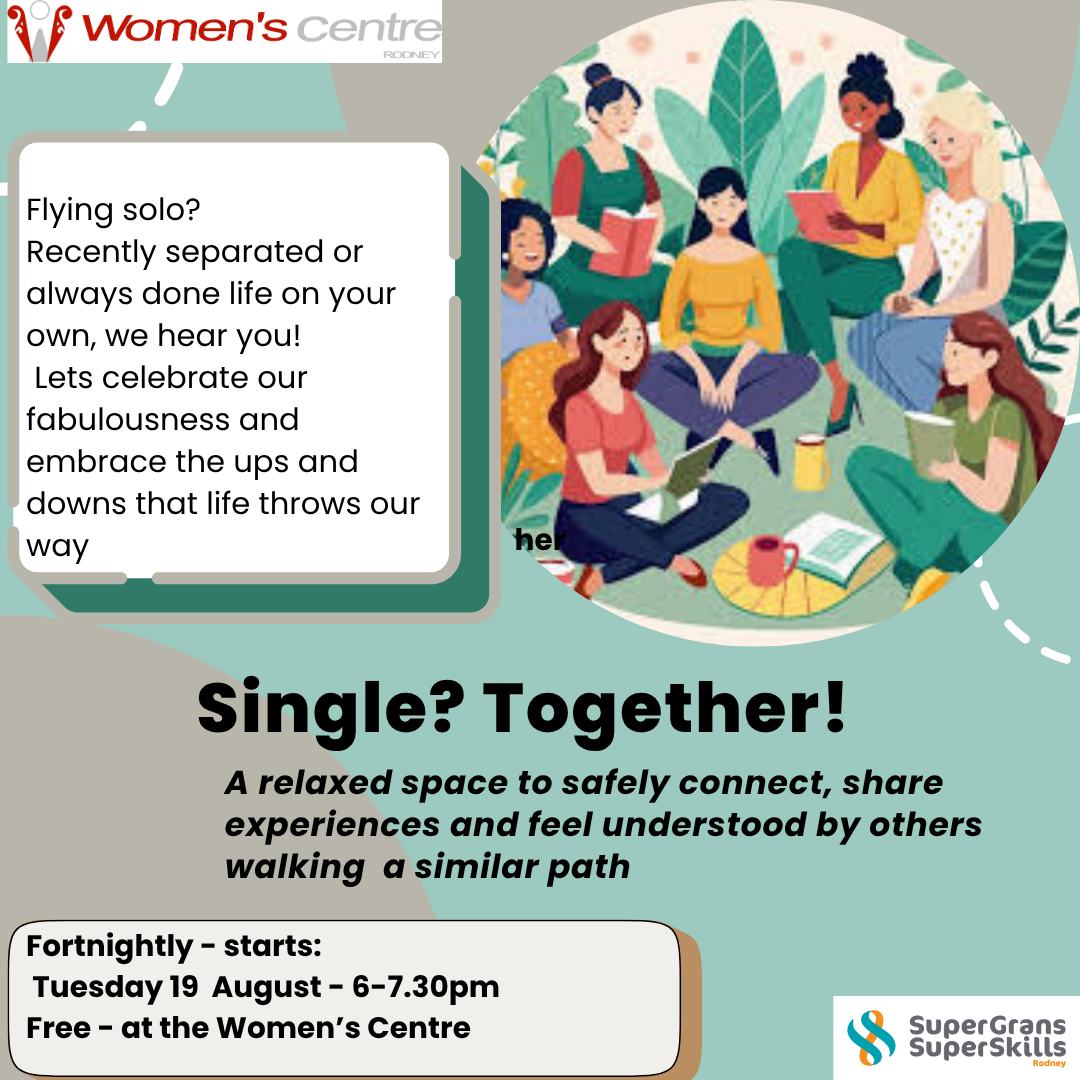 Single Together Circle @ Women's Centre Rodney - Every 2 Weeks
