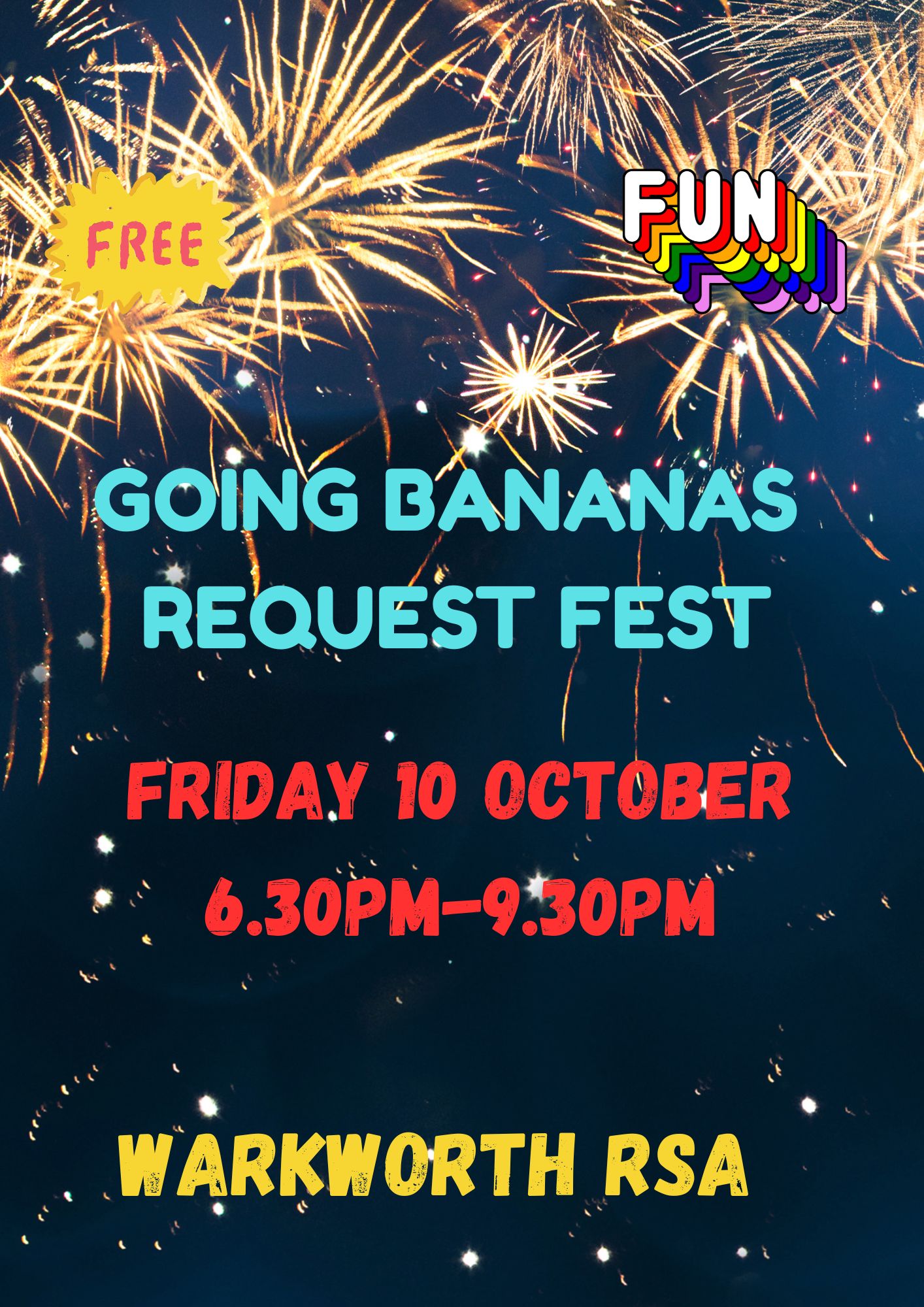 Going Banana's Request Fest @ The Warkworth RSA This Friday!