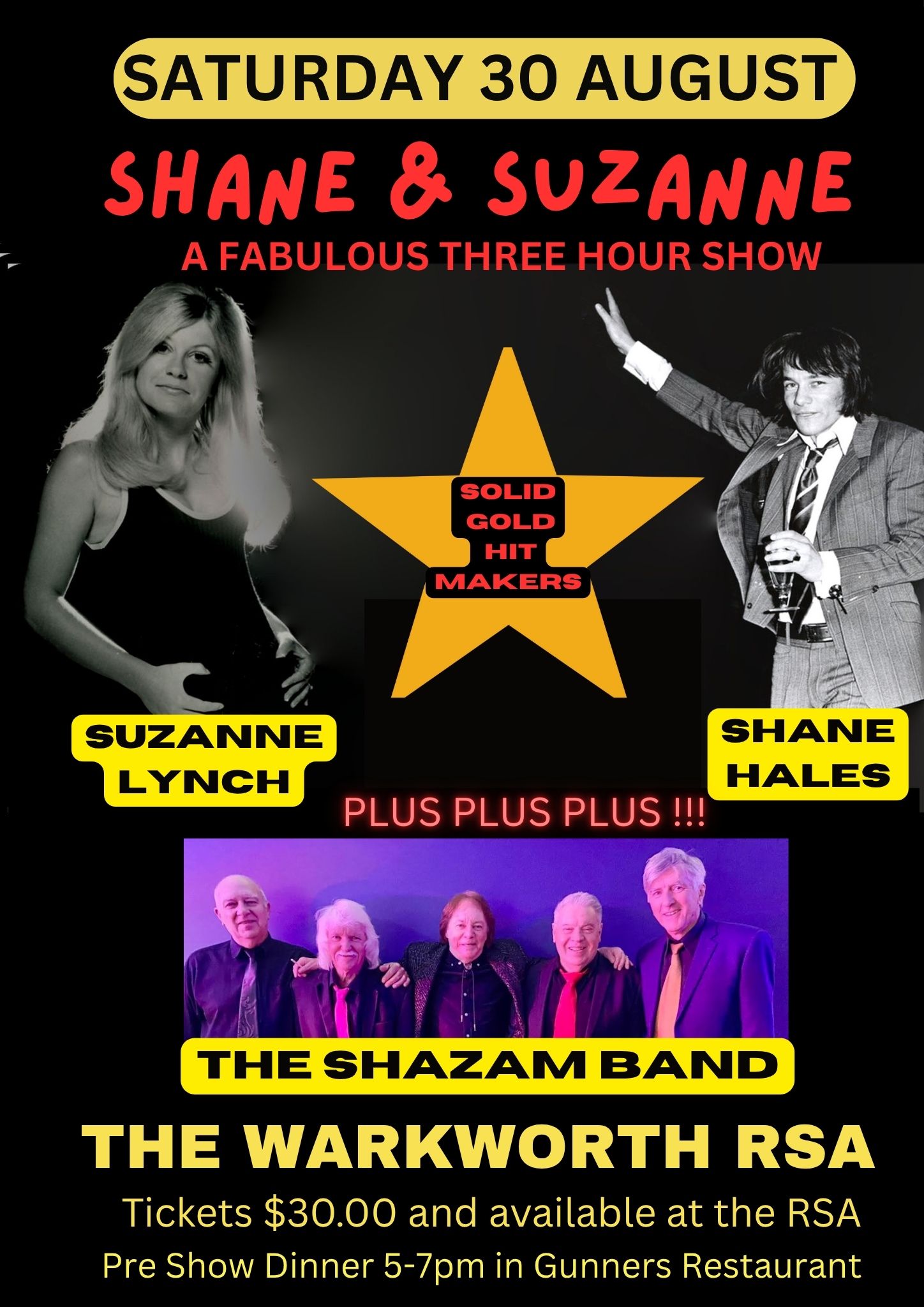 Shane Hales & Suzanne Lynch Show @ The Warkworth RSA This August!