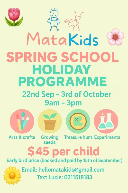 Matakids Spring Holiday Programme