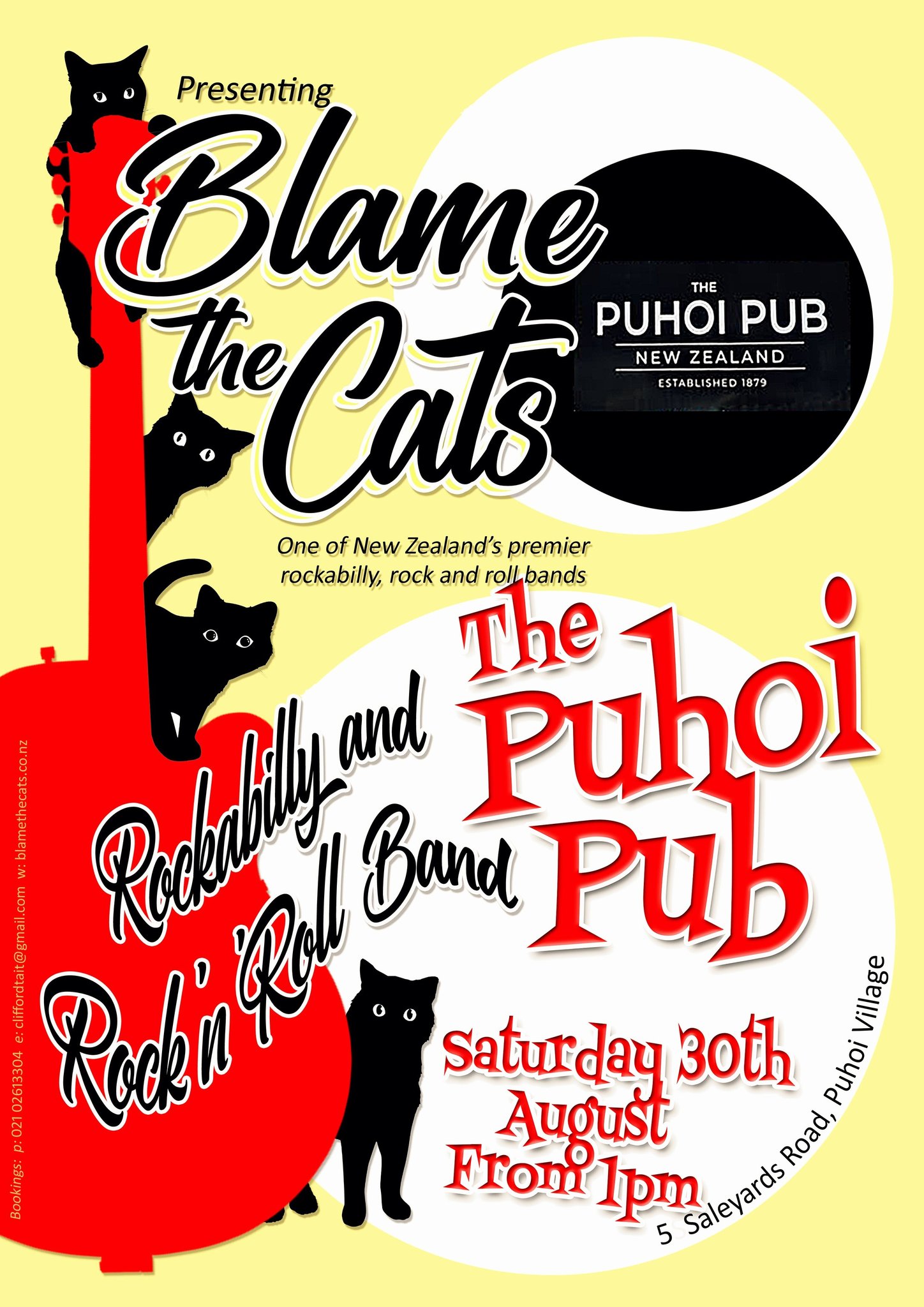 Blame The Cats Live at The Puhoi Pub 