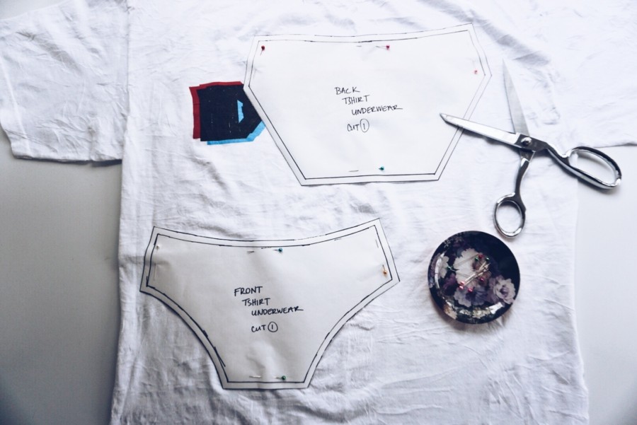 Plastic Free July - Turn Your Old T-Shirts into Funky Underwear or Bags