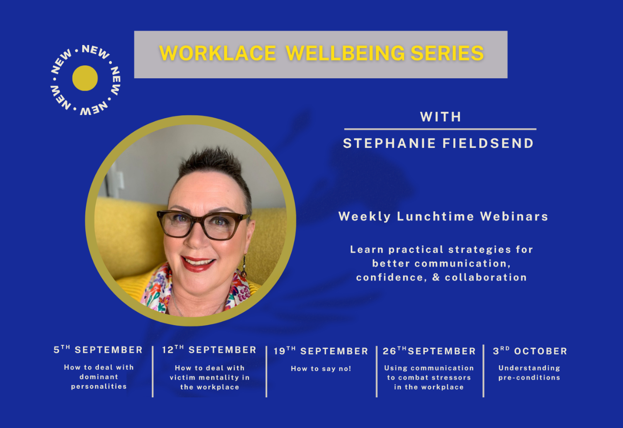 Workplace Wellbeing Webinar Series