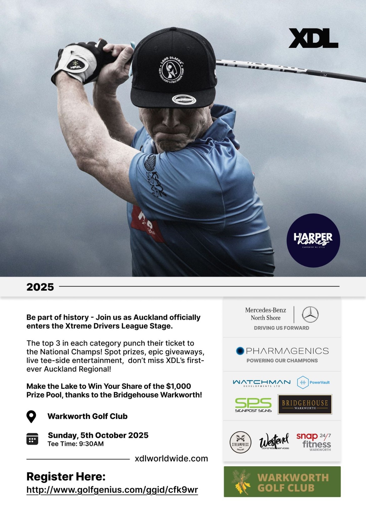 XDL Longest Drive 2025 at Warkworth Golf Club