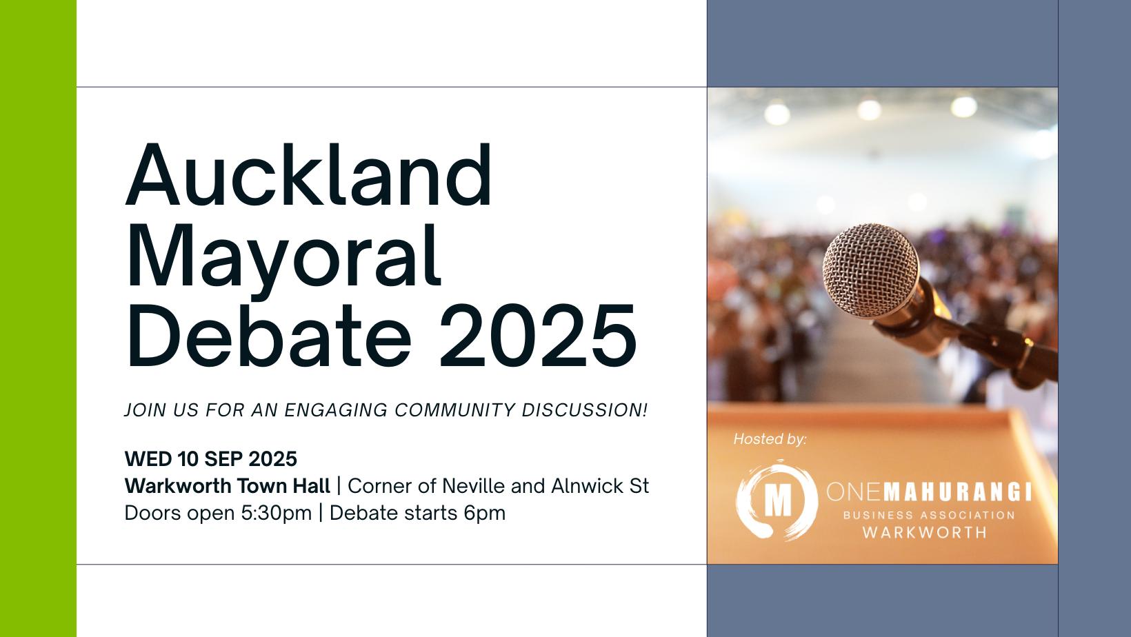 Auckland Mayoral Debate 2025