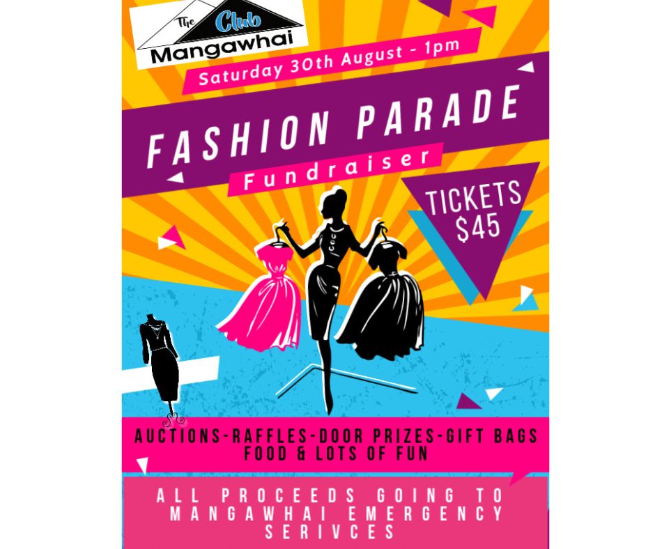 Fashion Parade Fundraiser at The Club, Mangawhai
