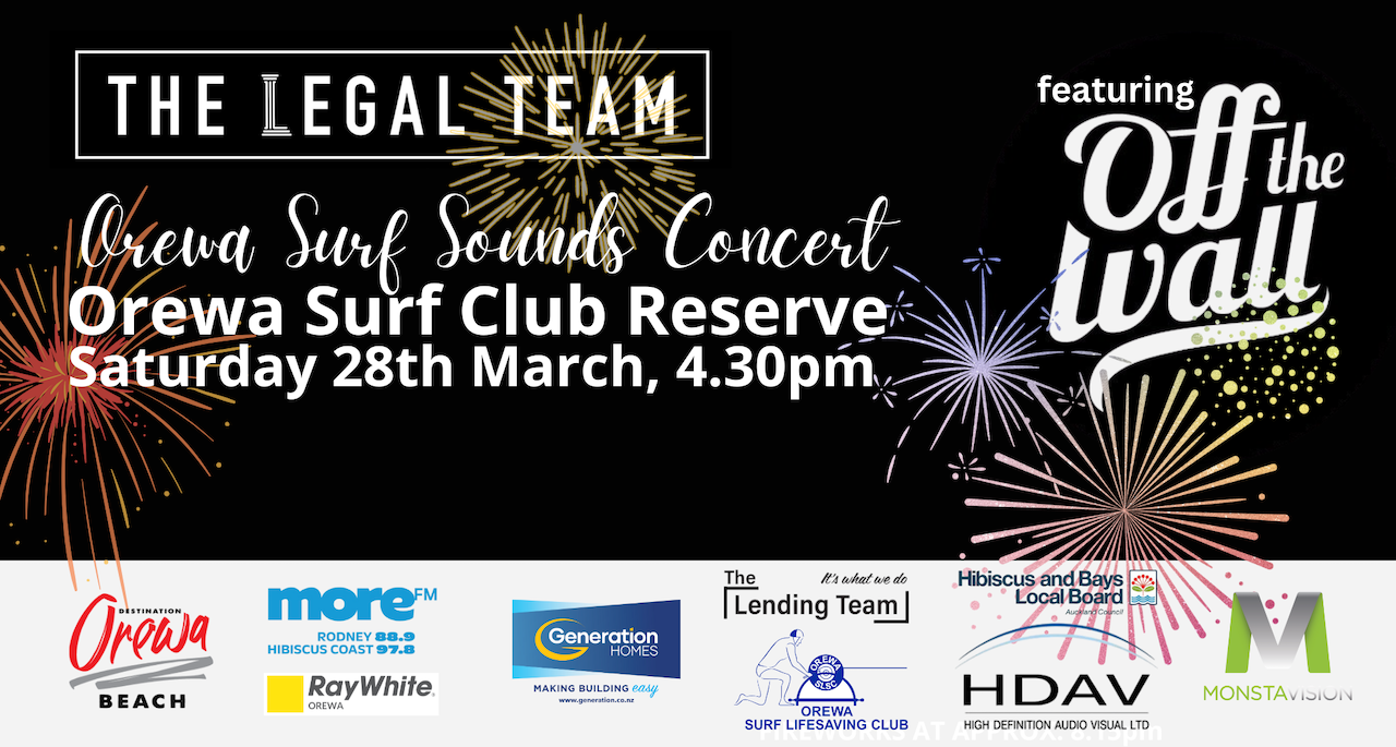 Orewa Surf Sounds Concert & Fireworks