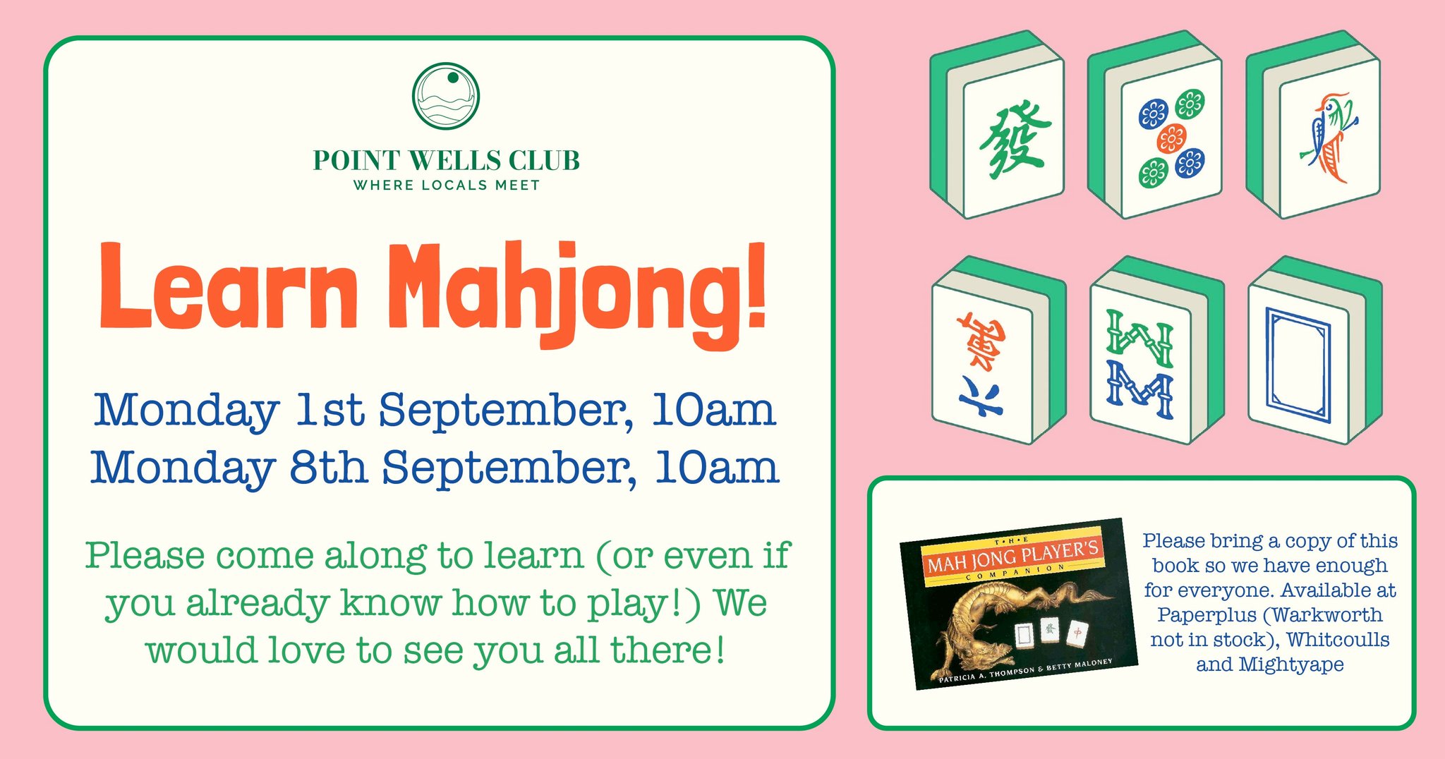 Mahjong at The Point Wells Bowling Club