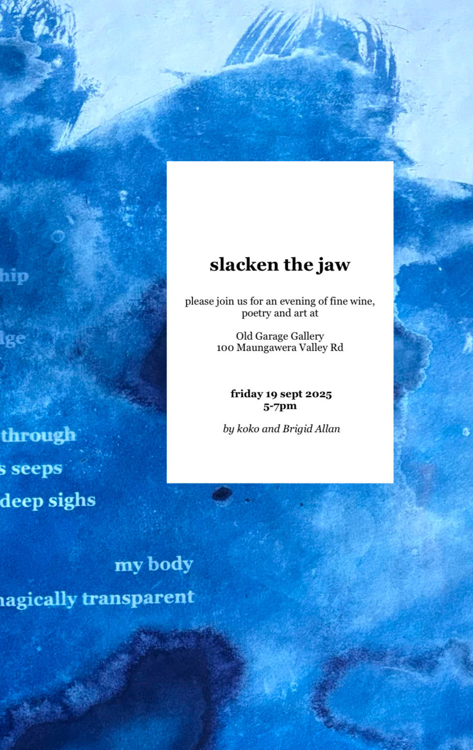 Art and Poetry book opening 