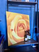 Autumn wall art and wine