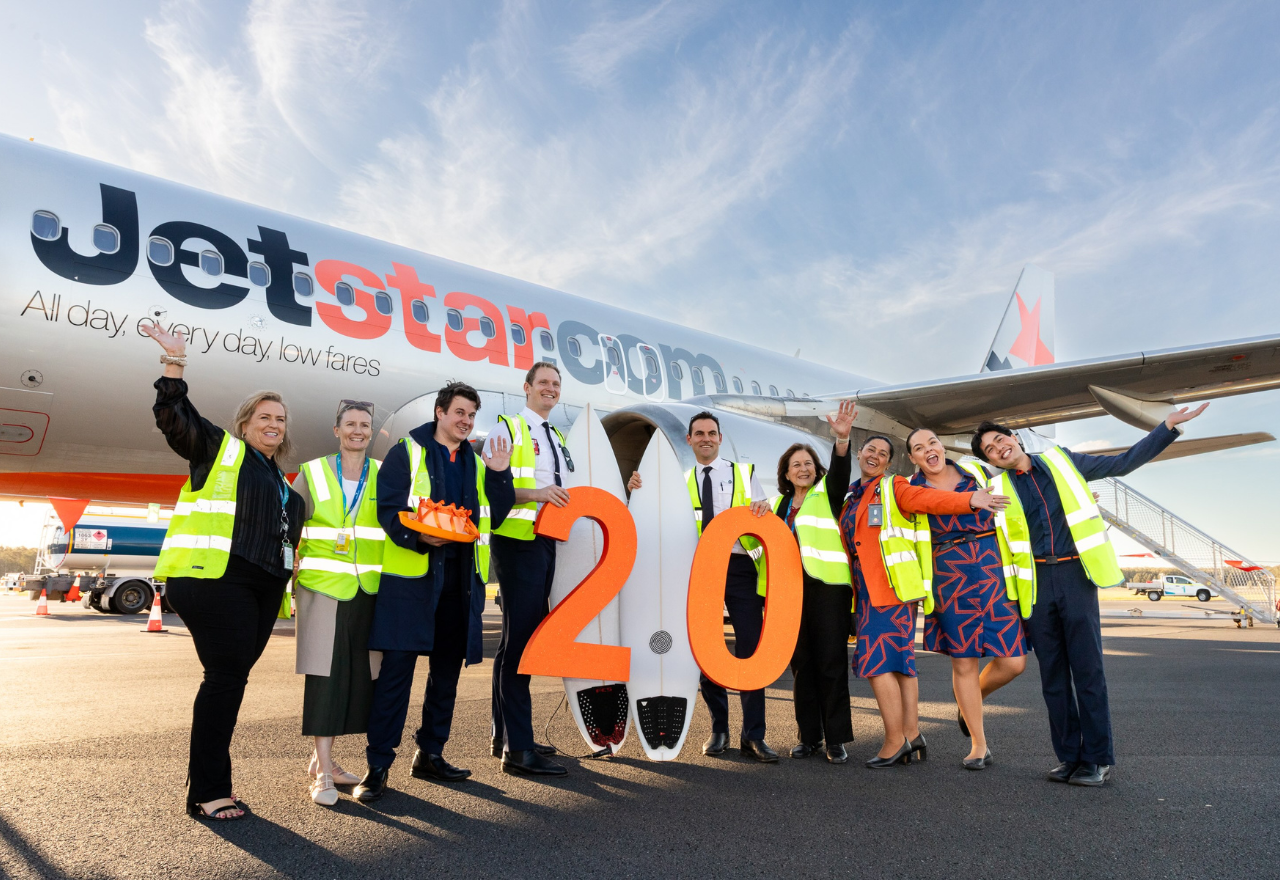 Jetstar and Ballina Byron Gateway Airport celebrate 20 years of flying together