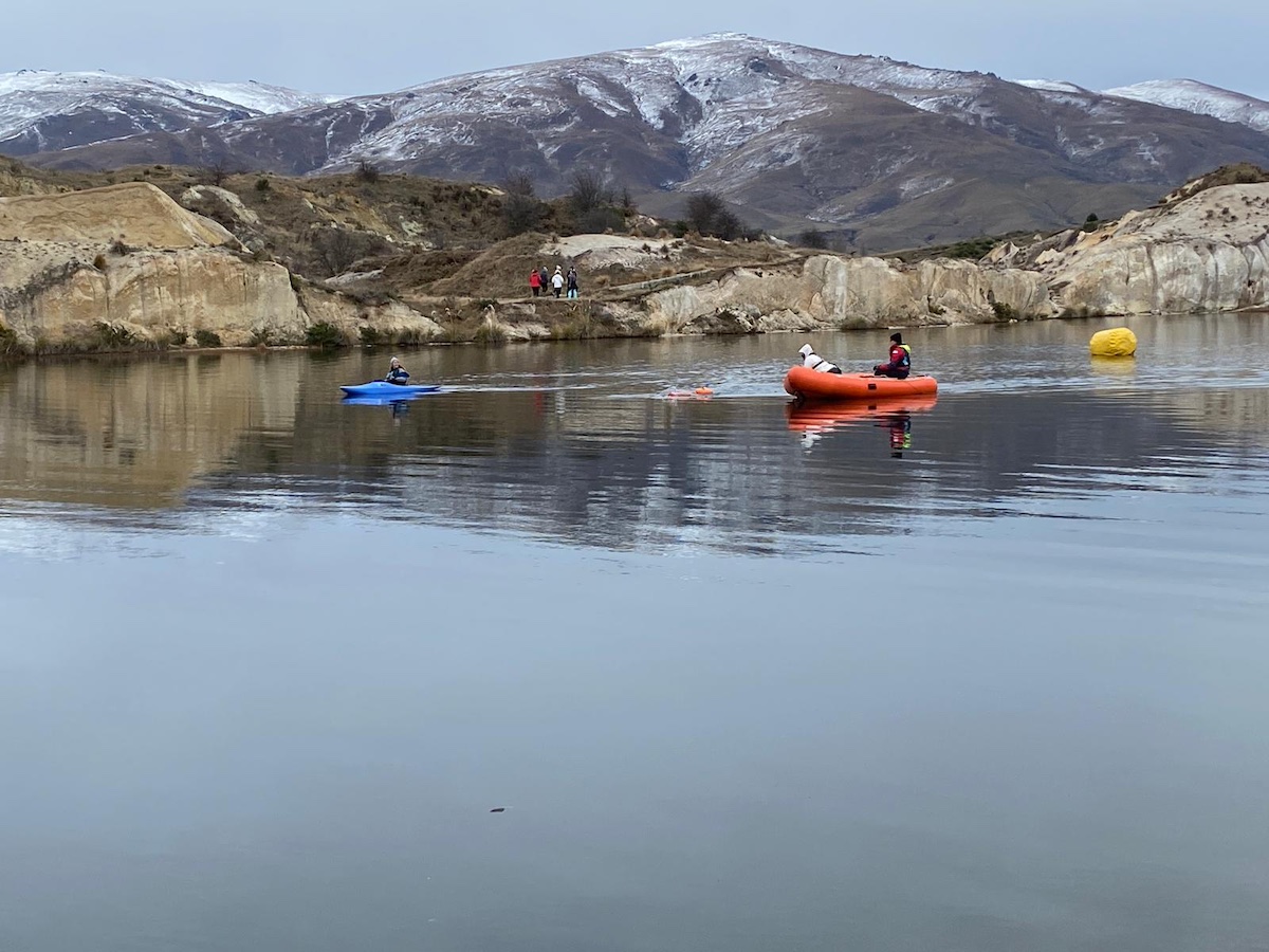 Ice swimmers brave 5degC temperatures