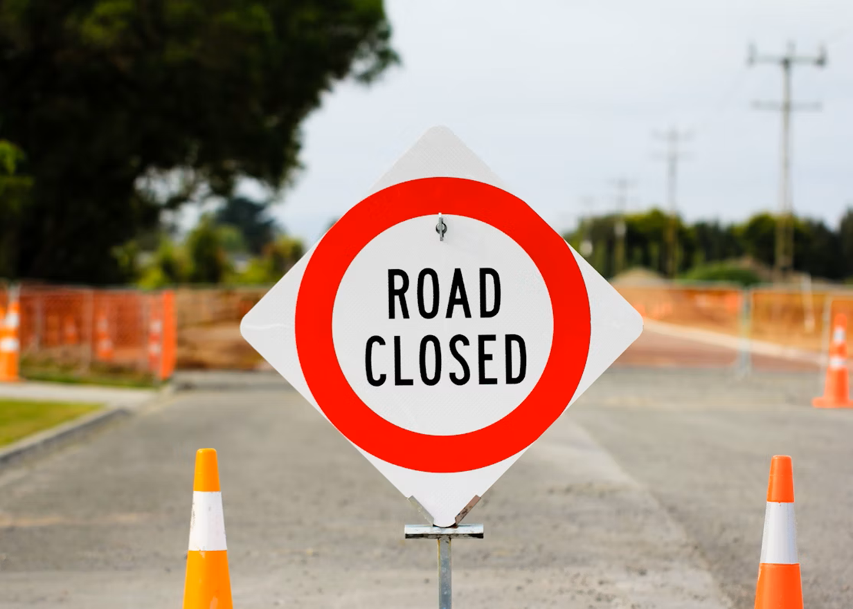 Road Closure - Motu Rimu Rd