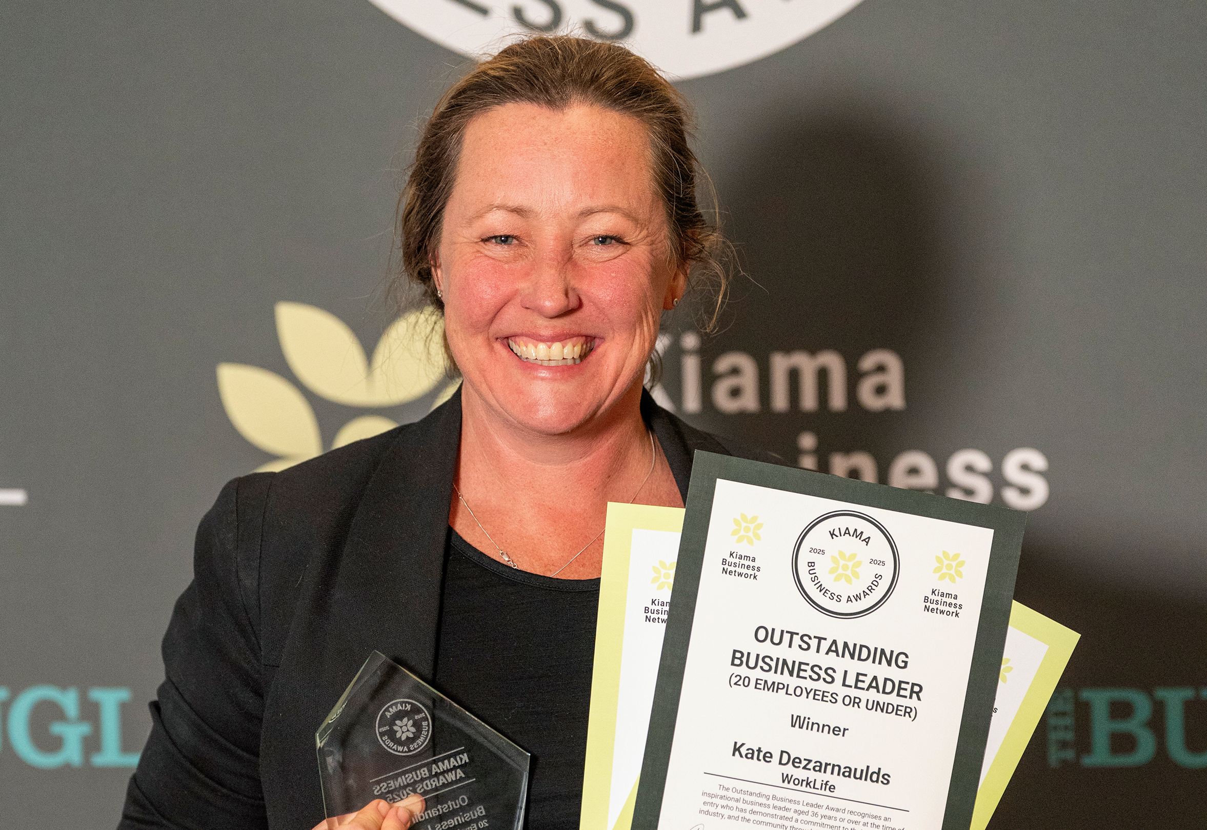 'Very unexpected': Kate surprised to win outstanding business leader award  