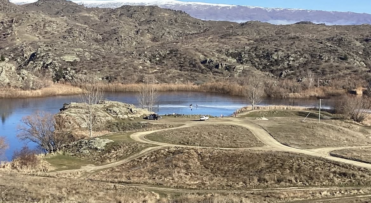 Manorburn Dam becomes natural ice rink again 