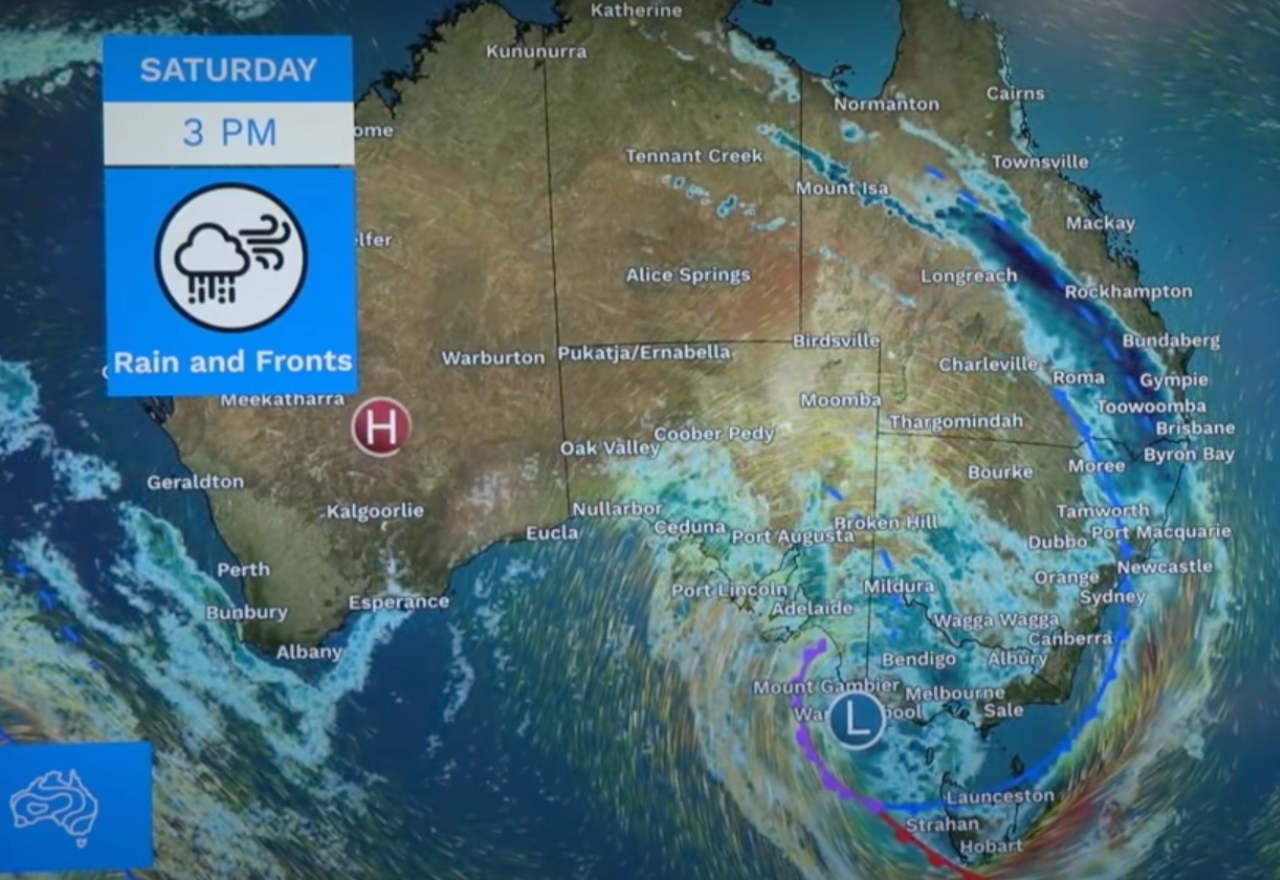 Rain expected around 2pm today