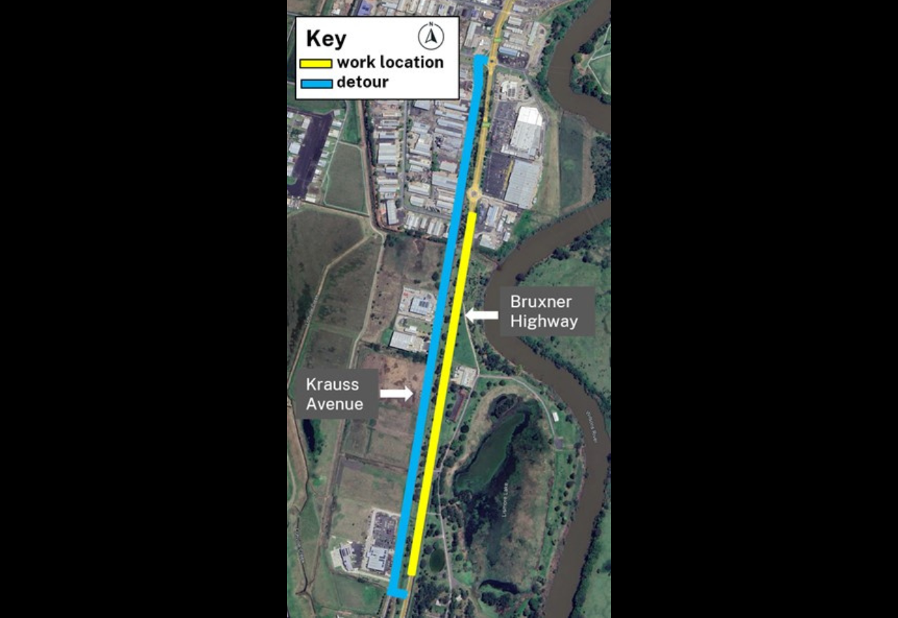 Drainage upgrades to cause traffic delays on Bruxner Hwy, Sth Lismore 