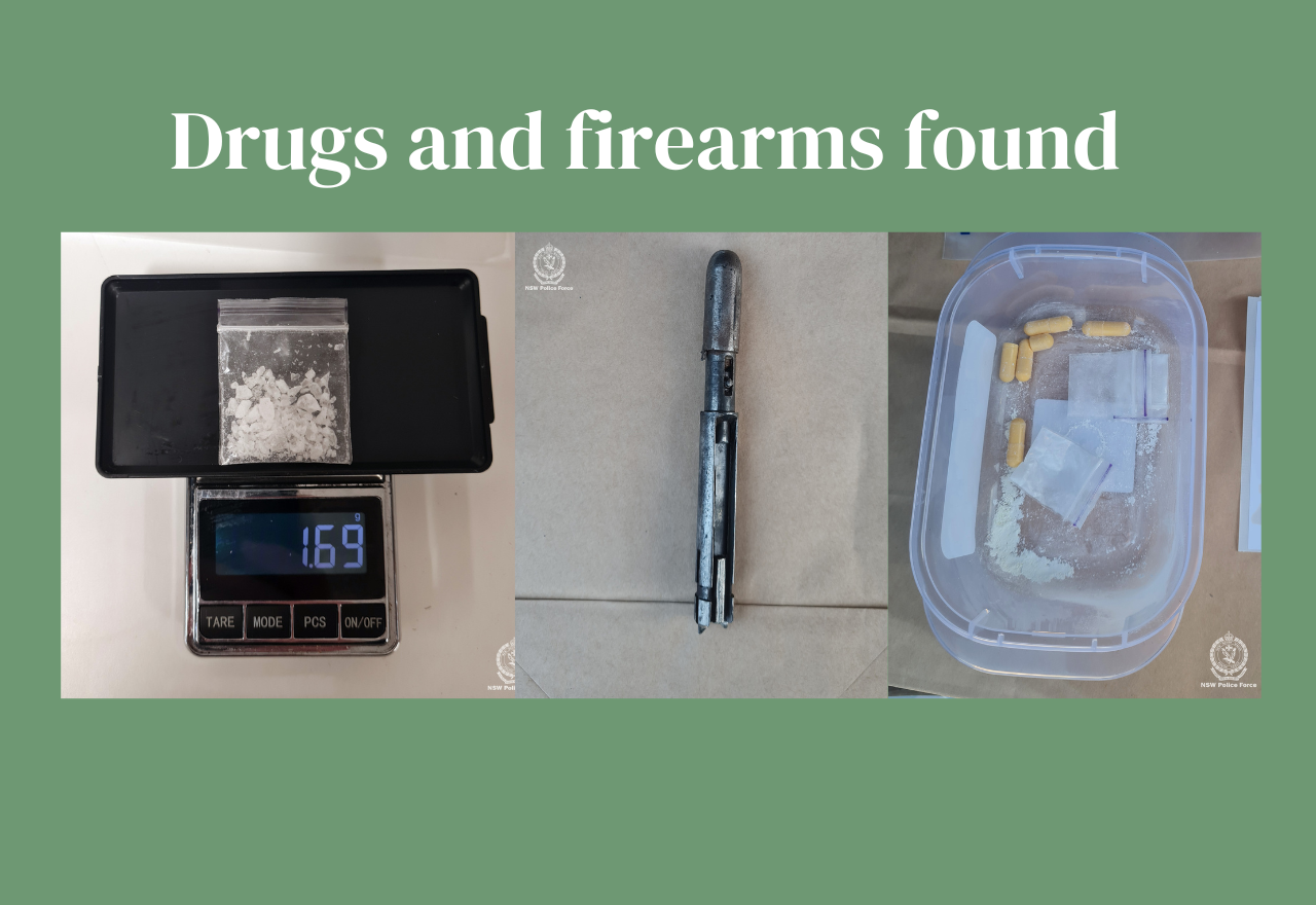 Man found with drugs and firearms