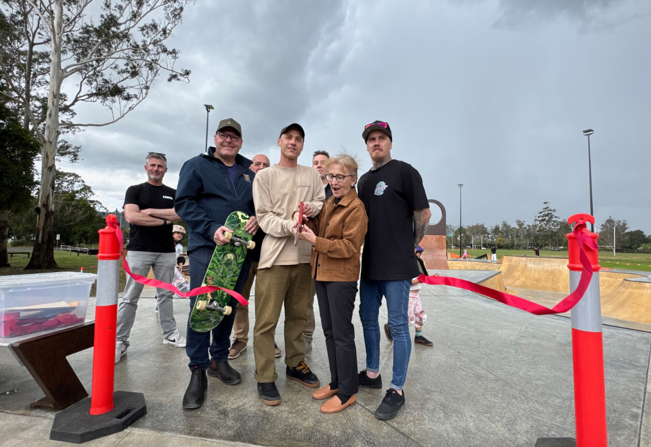 Ribbon is cut for the new Lismore Skatepark
