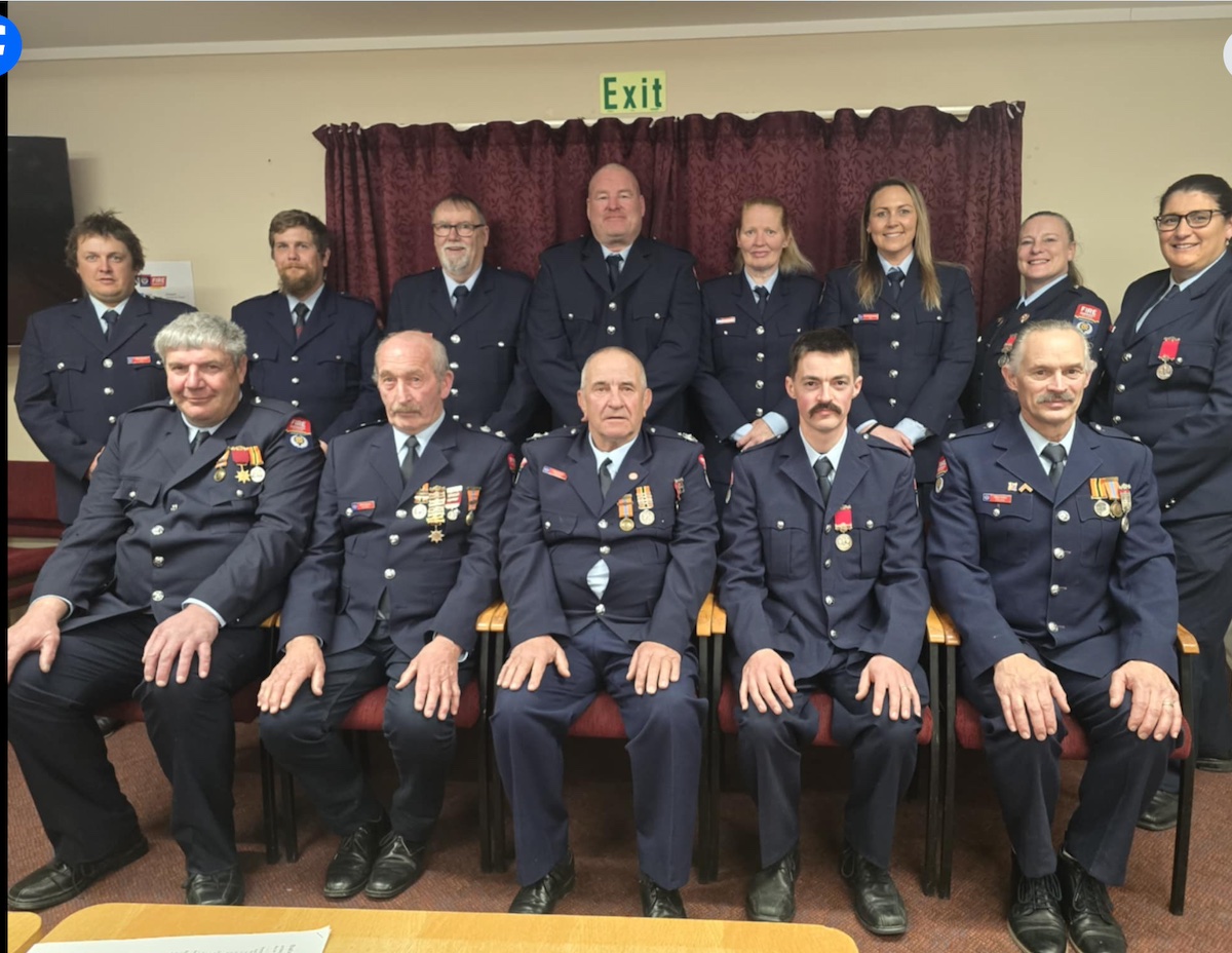 Change of guard at Omakau Fire Brigade