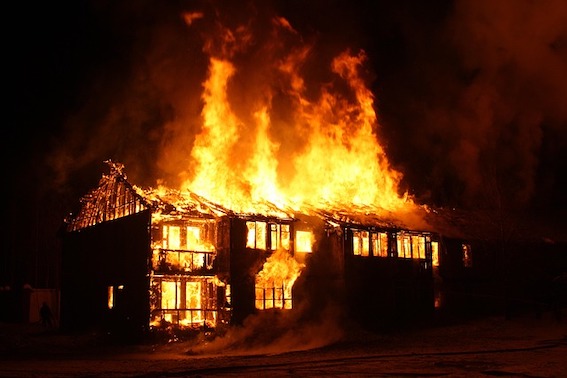 Structure fire at Meadows