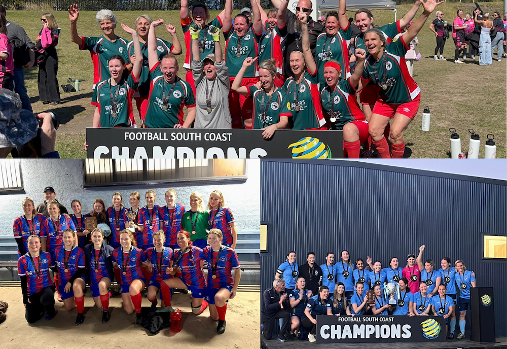 The trifecta: Big weekend for local women’s soccer as three clubs celebrate grand final wins