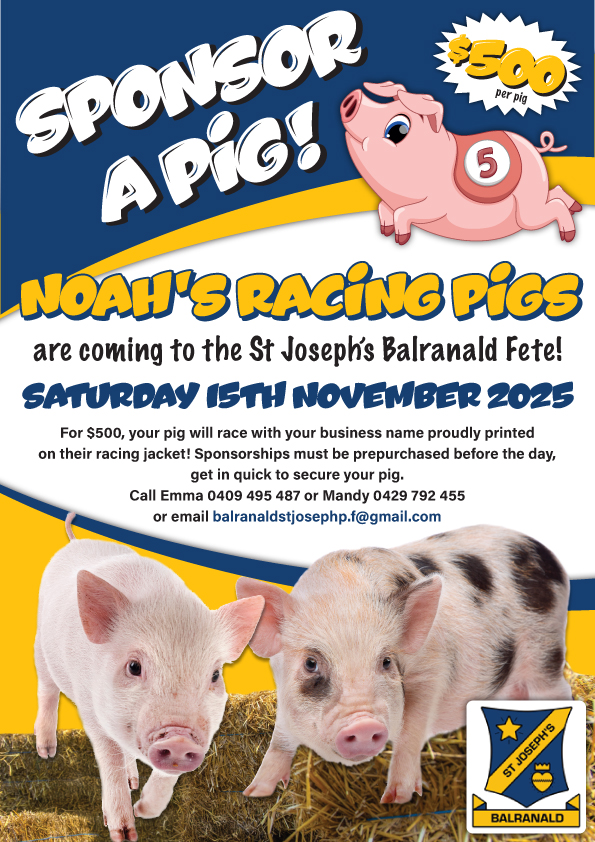 Get ready to squeal with delight: Noah's Racing Pigs are coming to Balranald!