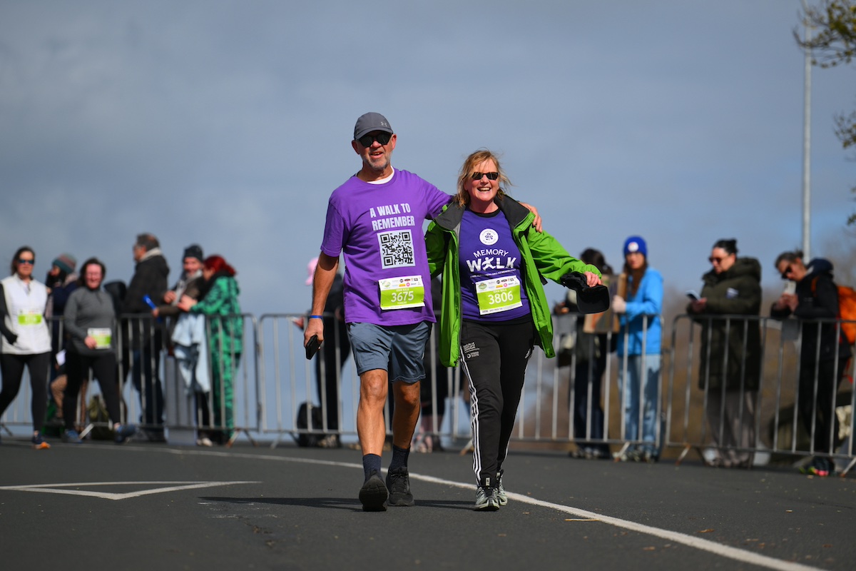 Alexandra man walking for Alzheimer's Society