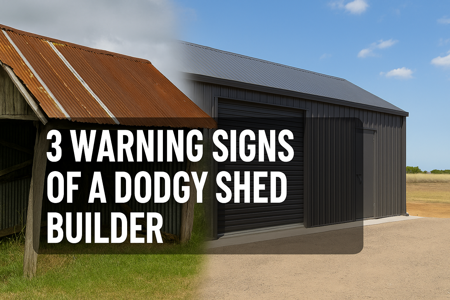 Red Flags You’re Dealing with a Dodgy Shed Builder