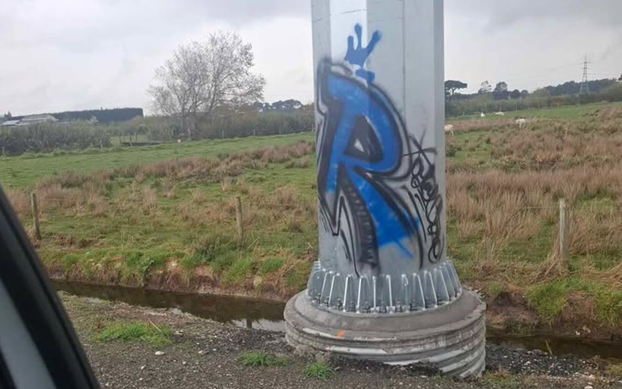 Mason Road resident frustrated by graffiti