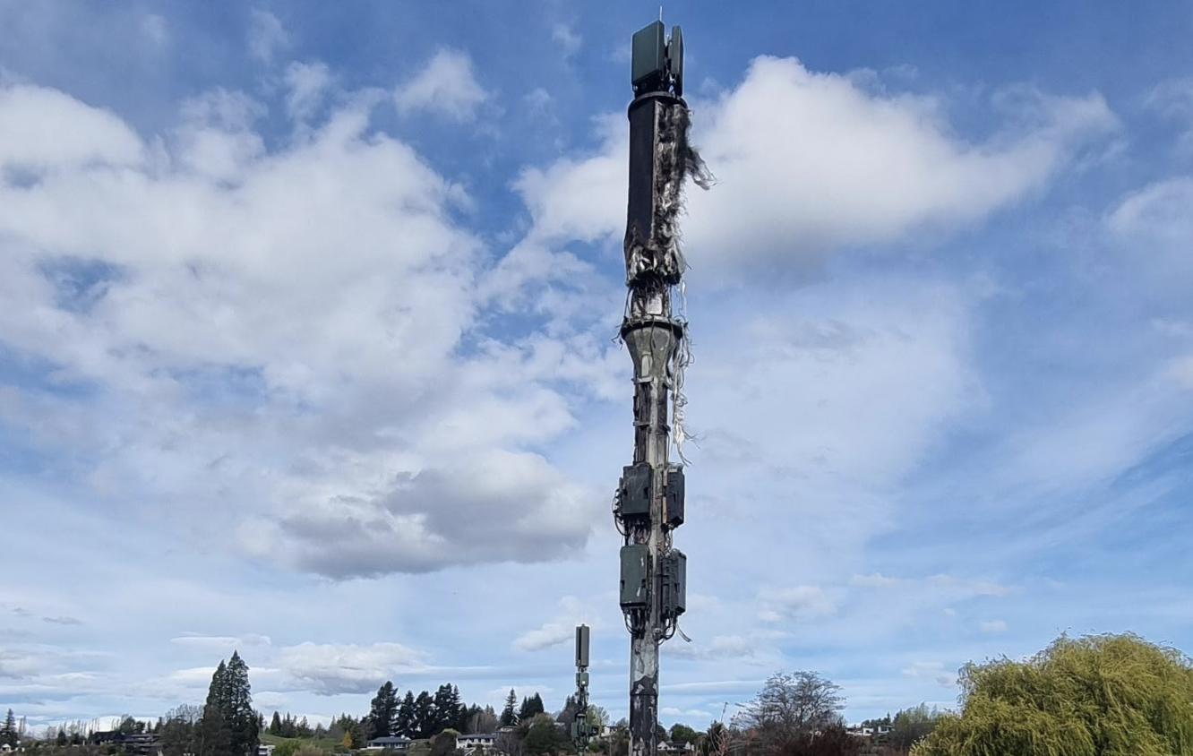 Second cell phone tower fire condemned