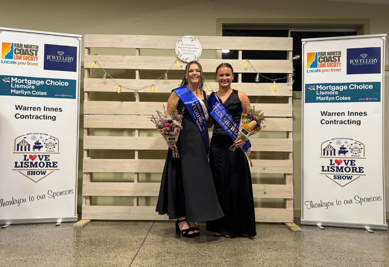Kate Hepburn and Elsie Wilkinson are the 2025 North Coast National Young Woman and Teen Showgirl